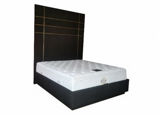 Hotel dubbel leder textiel bed slaapkamer gestoffeerd luxe bedden modern design