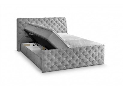 Grijze tweepersoons Chesterfield-hotelbedden, ontwerper-slaapkamermeubels