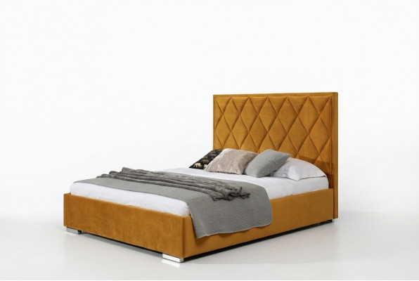 Gestoffeerd bed Bedden Bed Gestoffeerde Designer Hotel Dubbel Luxe Design 160x200cm Nieuw