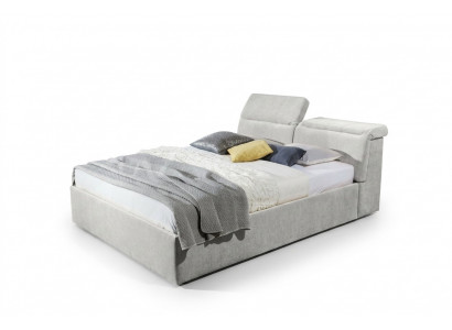 Wit 180x200 bed slaapkamer bedden textiel leer hotel luxe bekleding groot.