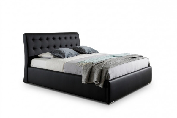 Klassieke luxe bedden bekleding leer textiel hoogwaardig slaapkamer bed nieuw