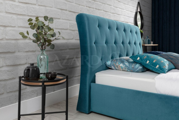 Bett Polster Design Luxe Dubbel Hotelbedden 180x200cm Slaapkamer Fluweel Nieuw
