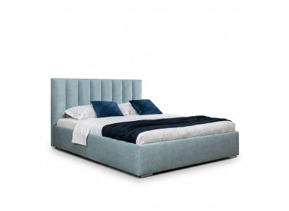Blauw bed moderne bedstellen stoffering meubels luxe hotelbedden slaapkamer