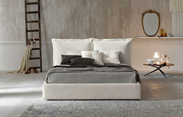 Bett Polster Design Luxe Dubbel Hotelbedden 180x200cm Slaapkamer Leer Nieuw