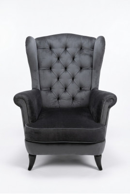Oorfauteuil Chesterfield leun stoelen fauteuil 1-zits troonstoel zitkussen.