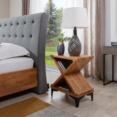 Nachtkastje Nachtconsole Design Bijzettafel Slaapkamer Tafel Nachtkastjes Hout