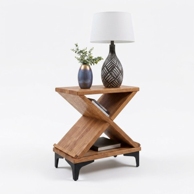Nachtkastje Nachtconsole Design Bijzettafel Slaapkamer Tafel Nachtkastjes Hout