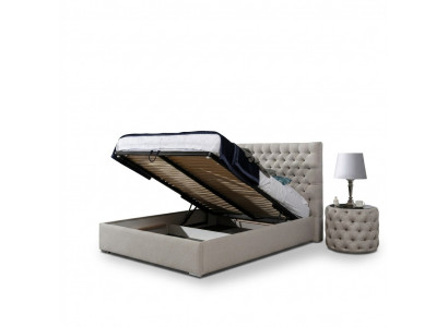 Modern bed wit stijlvol Chesterfield tweepersoonsbed design bedden gestoffeerd bed