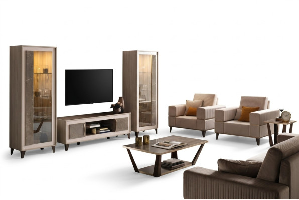 Sofagarnituur 3211-zits Set Design Bankstellen Beklede Banken 4-delig Textiel Relax Nieuw