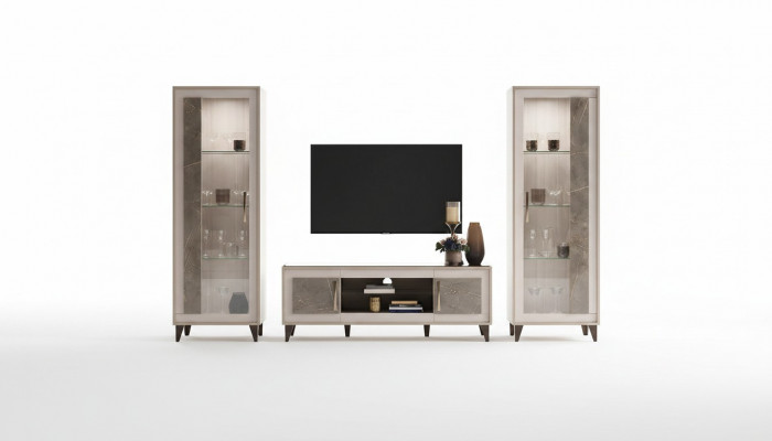 Dressoir Luxe etalage Vitrine Kast Glas Moderne Stijl Italiaans