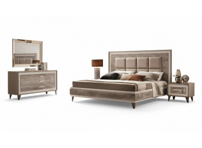 Luxe slaapkamerbed tweepersoonsbed modern hout fluweel gestoffeerd bed nieuw luxe