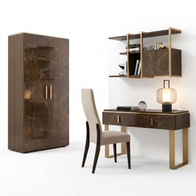 Klassieke moderne stijl stoel hout textiel fauteuil clubstoel gestoffeerd design lounge