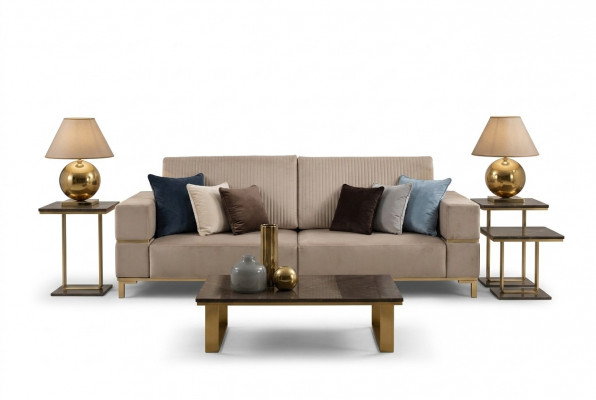 Ontwerp Klassieke Bank Bank Banken Bekleding 3-zitsbanken Nieuwe driezitsbank