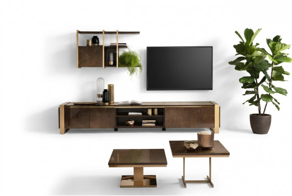 Salontafel Bank Bank Tafel Moderne 2-delige Set Koffietafel Bijzettafel