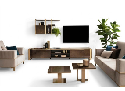 Luxe dressoir tv Lowboard RTV xxl kast tafel woonkamer hout RTV nieuw hotel