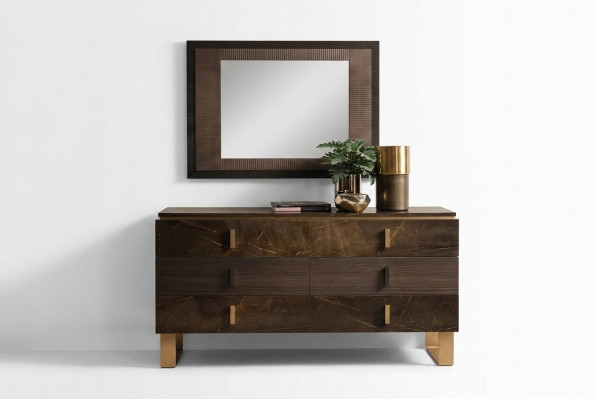Console tafel dressoir met spiegel luxe meubelset console 2-delig. Gemaakt.