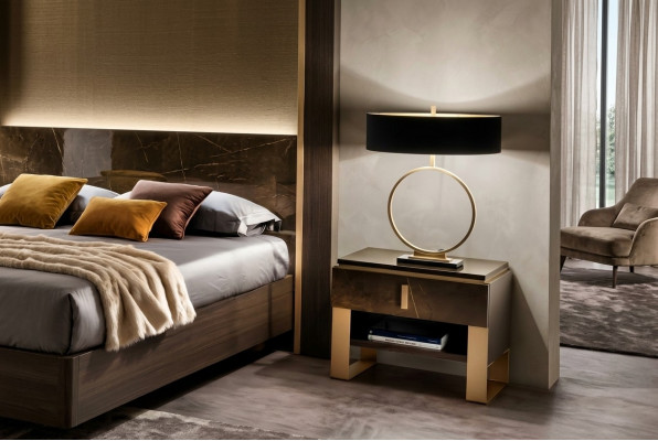 Ontwerp nachtkastje console metaal glans decoratie tafels consoles slaapkamer