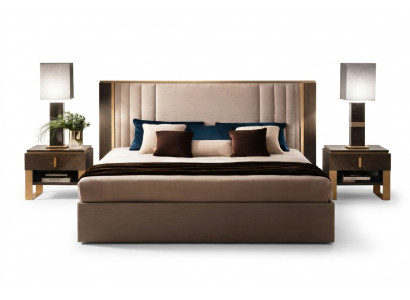 Bed 2x Nightstand 3 pieces Bedroom set Design Modern Luxury Italian