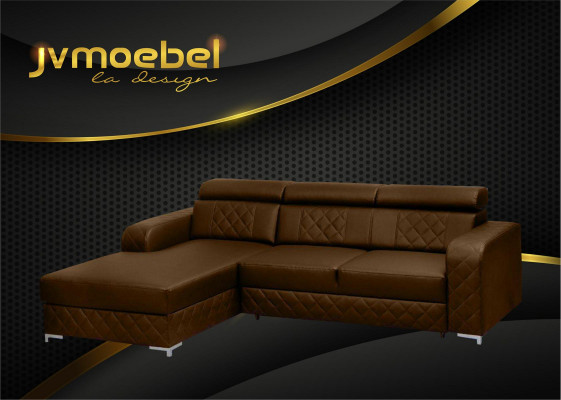 Hoekbank L-vorm Leer Modern meubeldesign Woonlandschap Bank Fluweel Stof Textiel