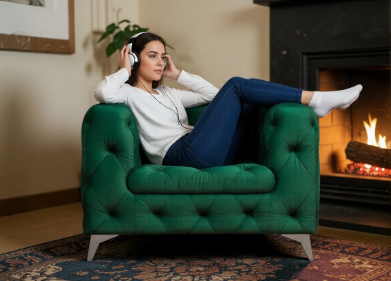 Chesterfield fauteuil Luxe eenzitter Chesterfield gestoffeerde bank Lounge Club fluweel