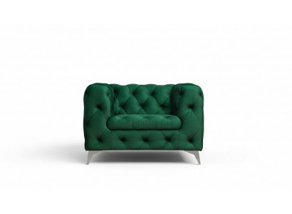 Chesterfield fauteuil Luxe eenzitter Chesterfield gestoffeerde bank Lounge Club fluweel