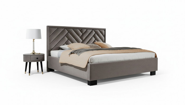 Bed 2x Nightstand 3 pcs. Bedroom Sets Design Luxury Beds Complete Set