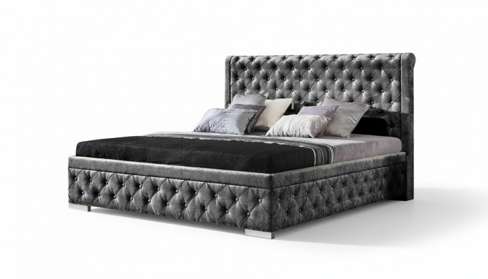 Bedframe Stof Meubels Luxe Bedden Bed Textiel Slaapkamer Ontwerp Textiel Nieuw