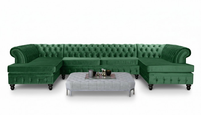 Moderne design luxe salontafel textiel Chesterfield woonkamer tafel salontafels