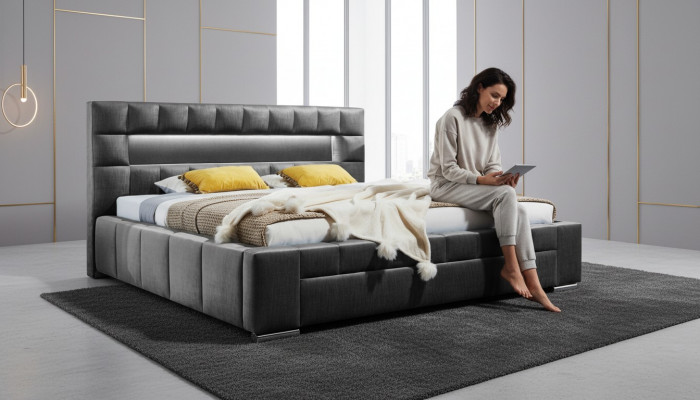 Bed inclusief LED-verlichting Slaapkamer Design Meubels Modern Bedden Luxe Tweepersoons