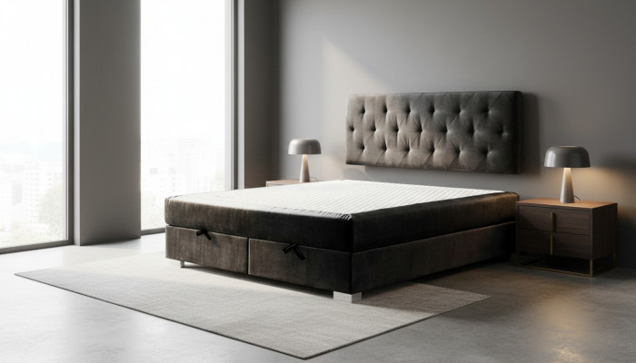 Luxe boxspringbed Bedden Dubbele Slaapkamer Meubels Stof 140 160 180 x 200cm