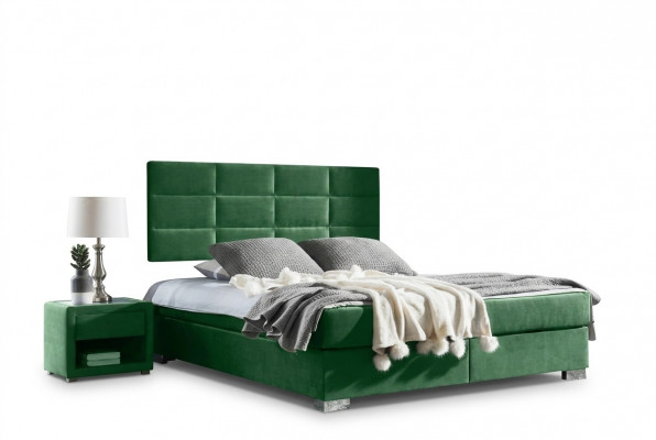 Boxspring slaapkamer luxe bed bedden dubbel meubels stof 140 160 180 x 200cm