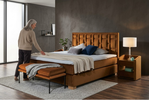 Hocker Poufa Voetenbank Hocker Gestoffeerde Hocker Sithubbel Bijzetmeubel Stof Loft Nieuw