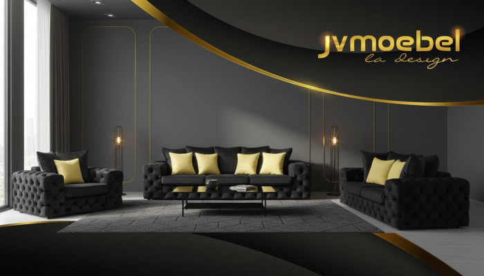 Chesterfield Design Woonkamerset Bankstel Meubels Bank 3+2+1-zits