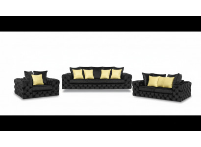 Chesterfield Design Woonkamerset Bankstel Meubels Bank 3+2+1-zits