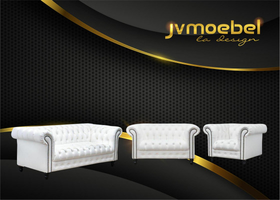 Woonkamer Chesterfield Designbankstel Meubilair Bank 3-2-1 Zitsbank Sofas