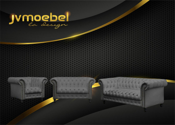 Dries-zits Chesterfield bank Bank Bekleding Luxe Meubels Stoffen Bankstellen