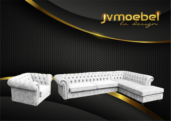 Hoekbank Bank Bank Bankstel Chesterfield Design Luxe Meubelset