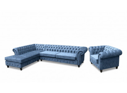 Hoekbank Bank Bank Bankstel Chesterfield Design Luxe Meubelset