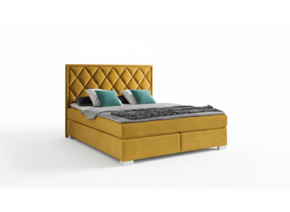 Bedtextiel Slaapkamerdesignmeubelen Modern Luxe Bedden 180x200 gele fluweel nieuw
