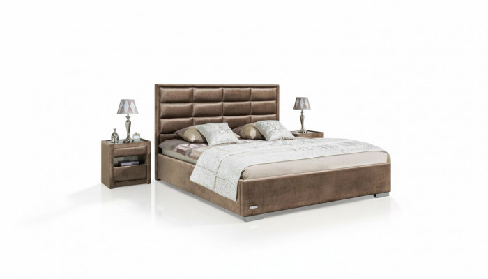Luxe bed 3-delige set nachtkastje meubels luxe matras slaapkamer bedframe nieuw
