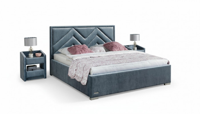 Volledige slaapkamer set Bed 2x Nachtkastje 3-delige sets Designer Luxe Bedden
