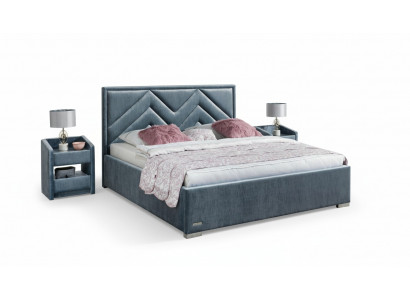 Volledige slaapkamer set Bed 2x Nachtkastje 3-delige sets Designer Luxe Bedden