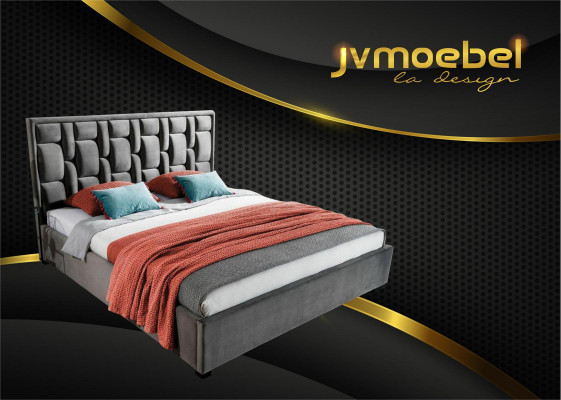 Blauw designerbed slaapkamerdesign meubels modern luxe bedframe nieuw