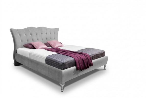 Klassieke slaapkamer bedden textiel bedbekleding Chesterfield 140x200 tweepersoonsbed