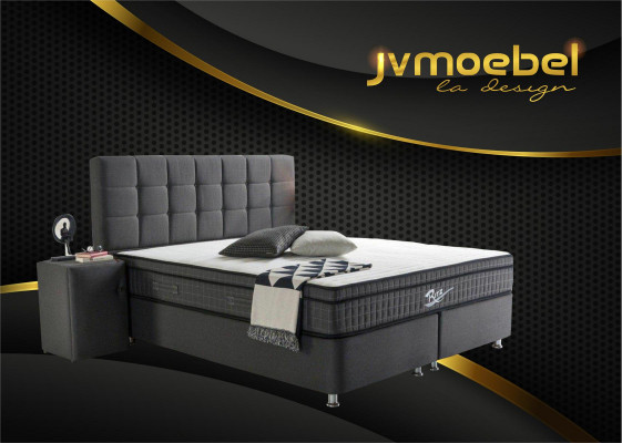 Luxe boxspringbed 3-delige set nachtkastje bedden meubels luxe slaapkamer