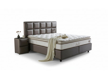 Bed Leder Slaapkamer Meubilair Kwaliteit Moderne Bedden Boxspring Nieuw