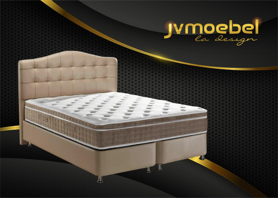 Bed Leer Slaapkamer Meubels Luxe Moderne Bedden Chesterfield Boxspring Nieuw