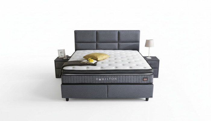 Bed Textiel 2x Nachtkastje 3-delig. Slaapkamer Set Meubilair Modern Luxe Bedden Nieuw