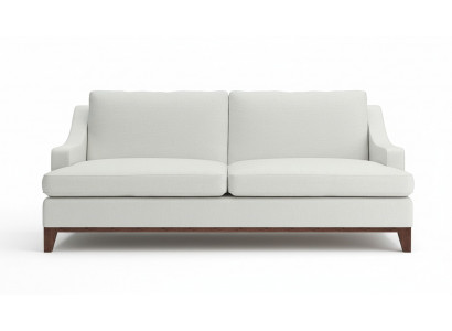 Beige bank met knopen Amerikaanse stijl bank gestoffeerde zitbank luxe nieuw