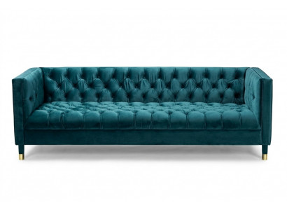 Chesterfield bank Blauwe banken Textielstof Bank Meubels 4-zits